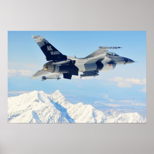 F_16 Fighting Falcon Aggressor Poster