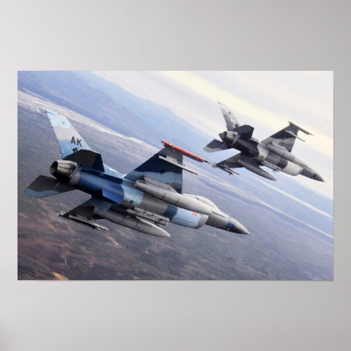 F_16 Fighting Falcon Aggressors Poster
