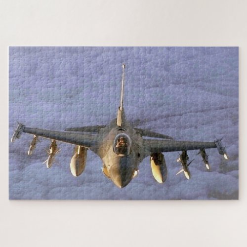 F_16 Fighting Falcon Aircraft Jigsaw Puzzle