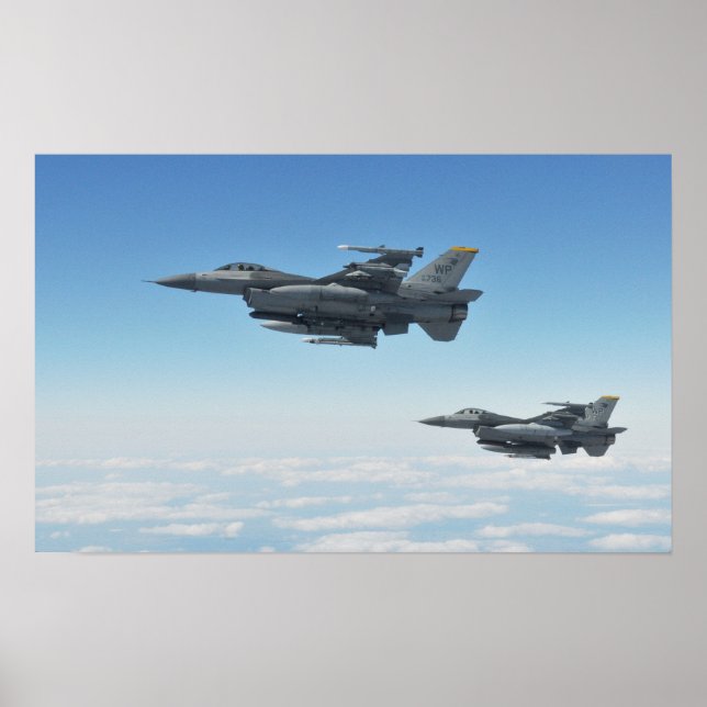 F-16 Fighting Falcon Aircraft Poster (Front)
