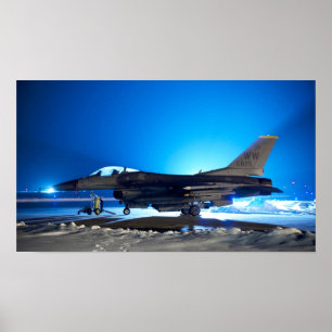 F-16 Fighting Falcon Aircraft Poster