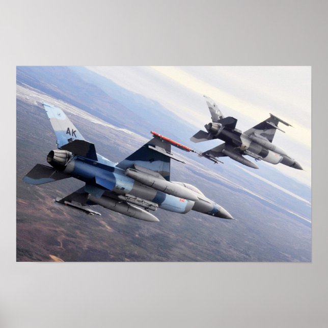 F-16 Fighting Falcon Aircraft Poster (Front)
