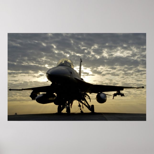 F-16 Fighting Falcon Aircraft Poster (Front)