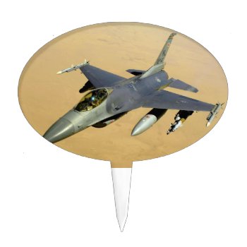 F-16 Fighting Falcon Block 40 Aircraft Cake Topper by allphotos at Zazzle