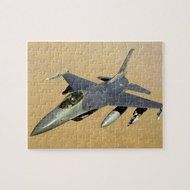 F-16 Fighting Falcon Block 40 aircraft Jigsaw Puzzle (Horizontal)