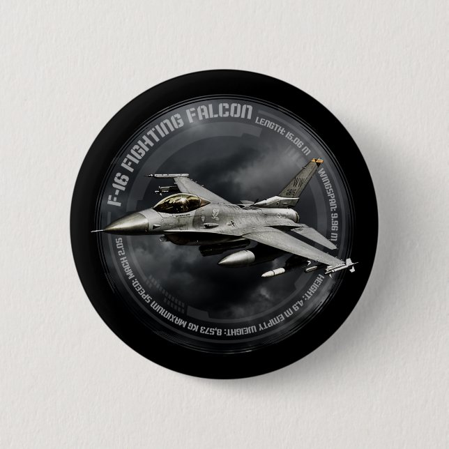 F-16 Fighting Falcon Button (Front)