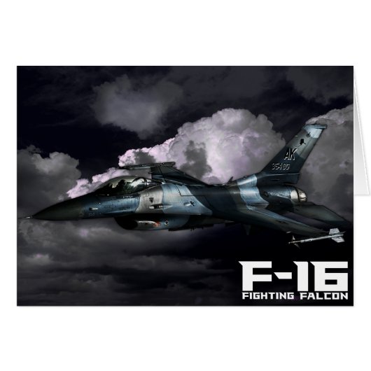 F-16 Fighting Falcon Cards (Front Horizontal)