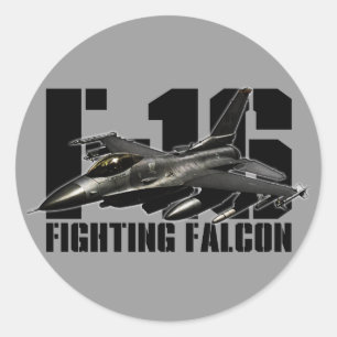 F-16 Fighting Falcon Classic Round Sticker