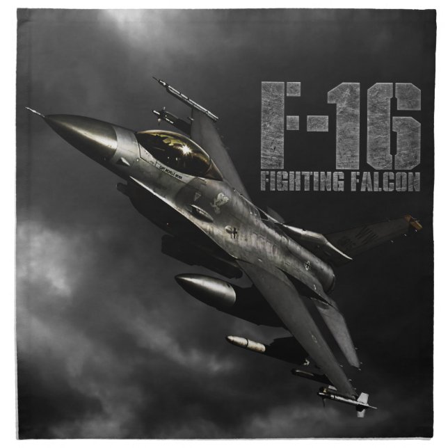 F-16 Fighting Falcon Cloth Napkin (Front)