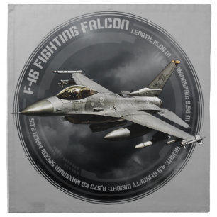 F-16 Fighting Falcon Cloth Napkin