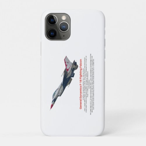 F_16 Fighting Falcon Fighter Jet iPhone 11 Pro Case