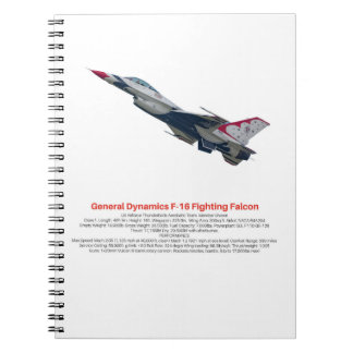 F-16 Fighting Falcon Fighter Jet Notebook