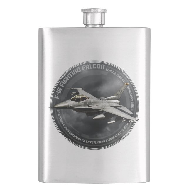 F-16 Fighting Falcon Flask (Front)