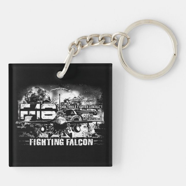 F-16 Fighting Falcon Keychain (Back)