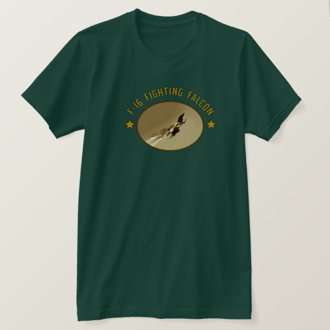 F-16 Fighting Falcon military fighter aircraft T-S T-Shirt (Design Front)