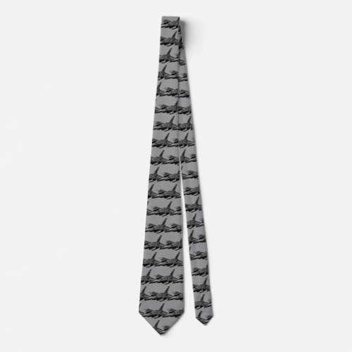 F_16 Fighting Falcon Neck Tie