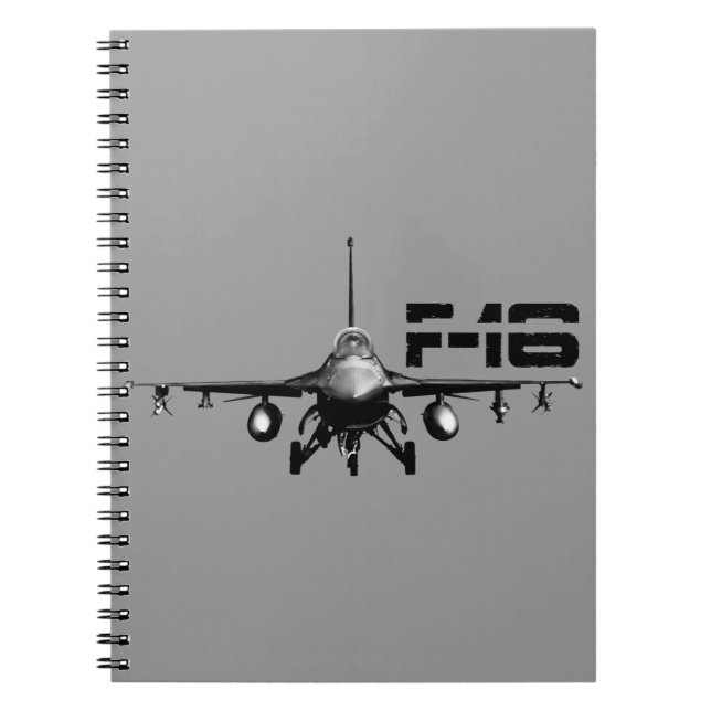 F-16 Fighting Falcon Photo Notebook (80 Pages B&W) (Front)