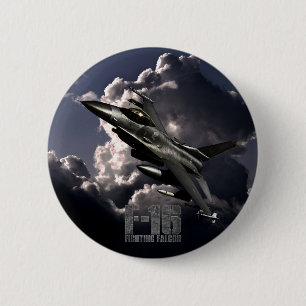 F-16 Fighting Falcon Pinback Button