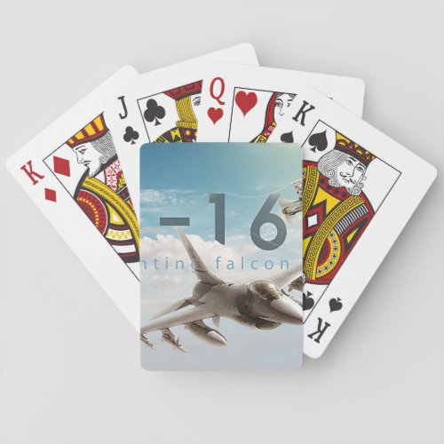 F_16 Fighting Falcon Playing Cards