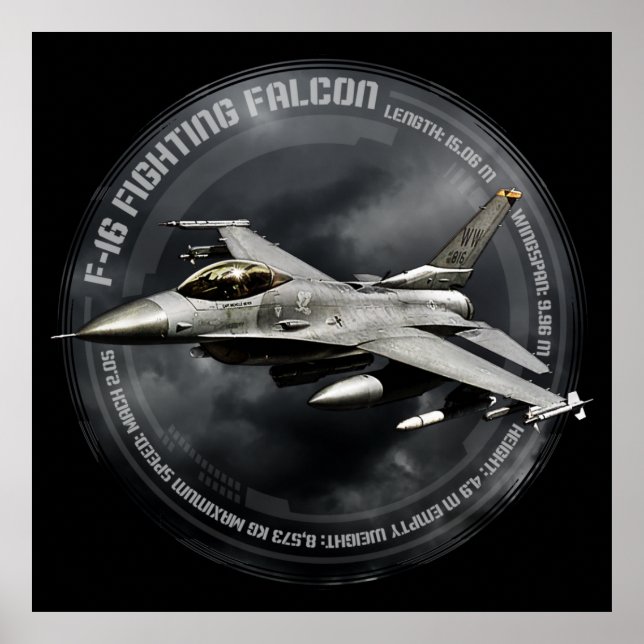 F-16 Fighting Falcon Poster (Front)