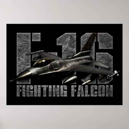 F_16 Fighting Falcon Poster