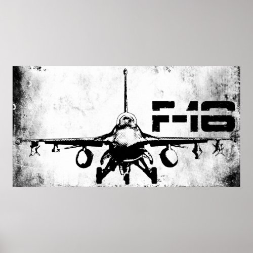 F_16 Fighting Falcon Poster