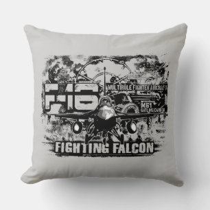 F-16 Fighting Falcon Throw Pillow