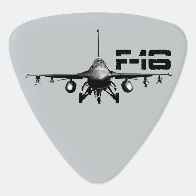 F-16 Fighting Falcon Triangle Guitar Pick (Front)
