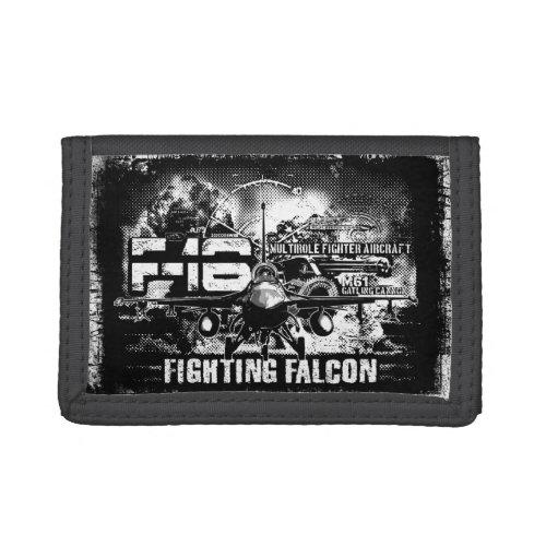 F_16 Fighting Falcon Trifold Wallet