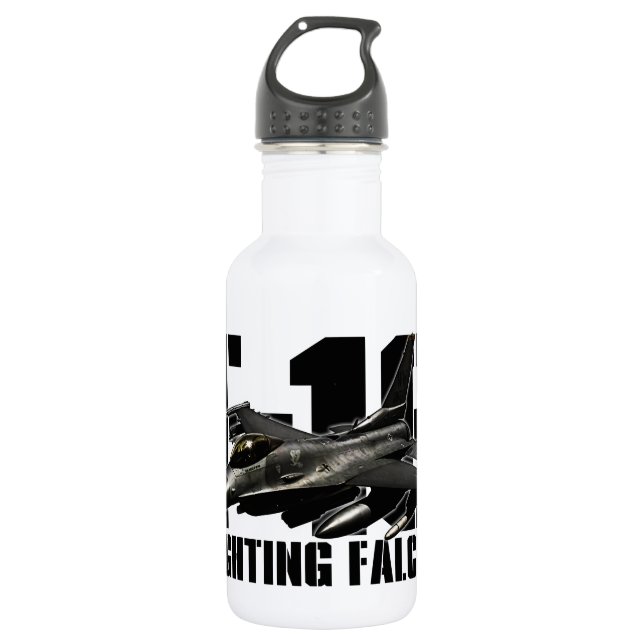 F-16 Fighting Falcon Water Bottle (Front)