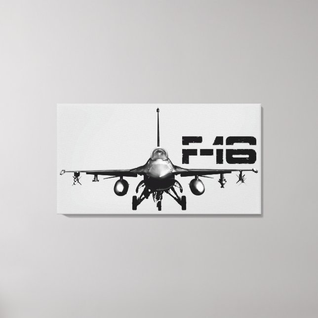 F-16 Fighting Falcon Wrapped Canvas Print (Front)