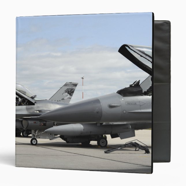 F-16 Fighting Falcons await to launch Binder (Front/Inside)