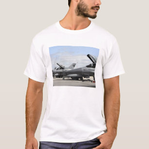 F-16 Fighting Falcons await to launch T-Shirt