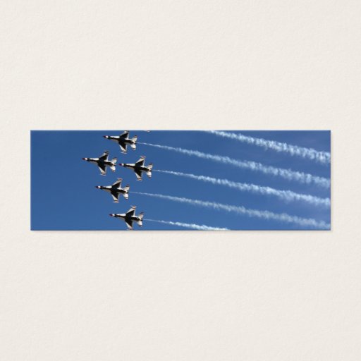 Customizable F-16 Thunderbirds Delta Formation Business Card Template