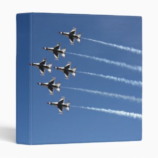 F-16 Thunderbirds Delta Formation 3 Ring Binder