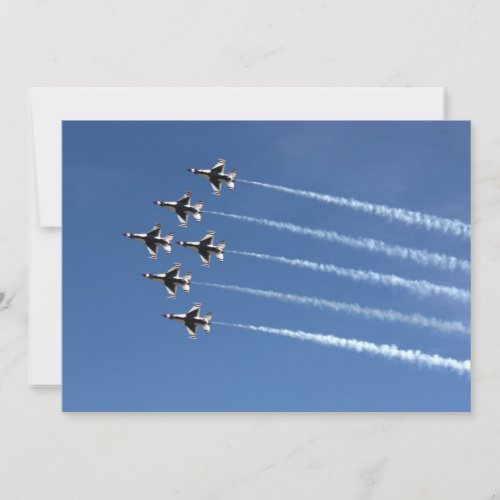 F_16 Thunderbirds Delta Formation Invitation