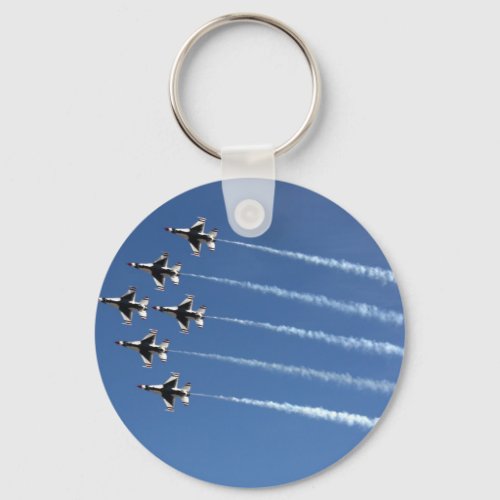 F_16 Thunderbirds Delta Formation Keychain