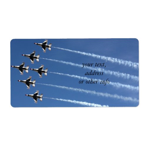 F_16 Thunderbirds Delta Formation Label