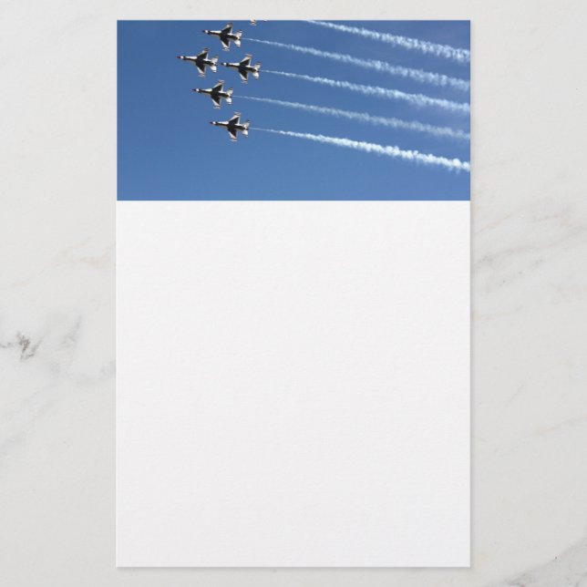 F-16 Thunderbirds Delta Formation Stationery (Front)