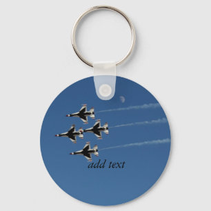 F-16 Thunderbirds Diamond Formation Keychain