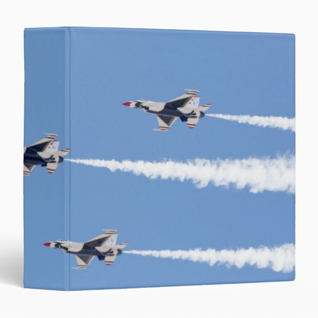 F-16 Thunderbirds flying the five-card formation Binder (Front/Spine)