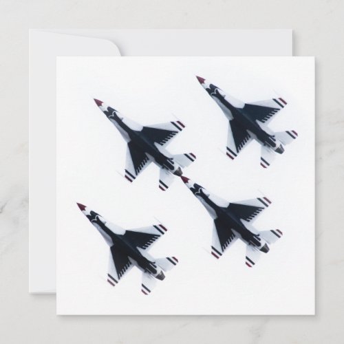 F_16 Thunderbirds _ Four in Formation Invitation