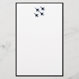 F-16 Thunderbirds - Four in Formation Stationery