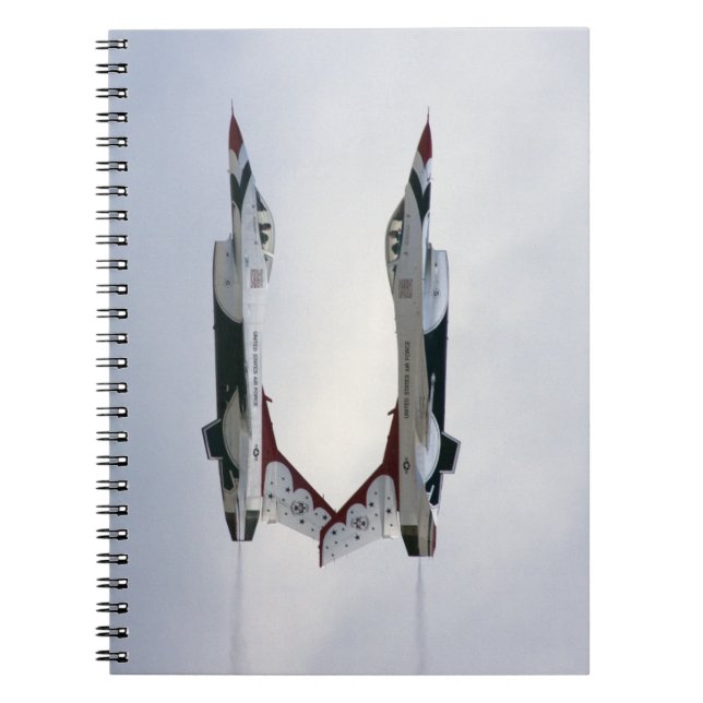 F-16 Thunderbirds Maneuver - Inverted Notebook (Front)