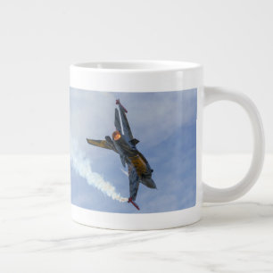 F-16 Tiger Turns And Burns Giant Coffee Mug
