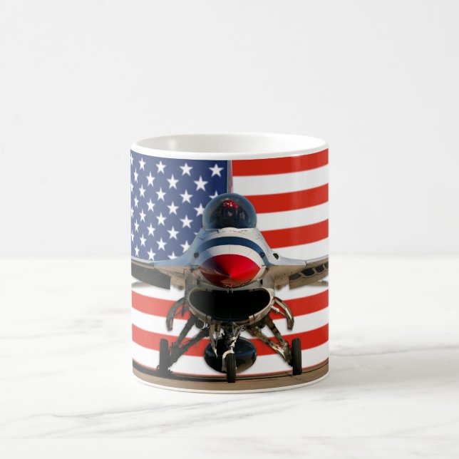 F-16 US Flag Mug (Center)