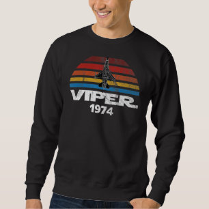 F 16 Viper Fighter Jet Distressed Sunset Sweatshirt