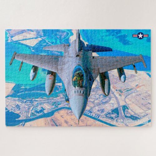 F_16C FIGHTING FALCON 20x30 INCH Jigsaw Puzzle