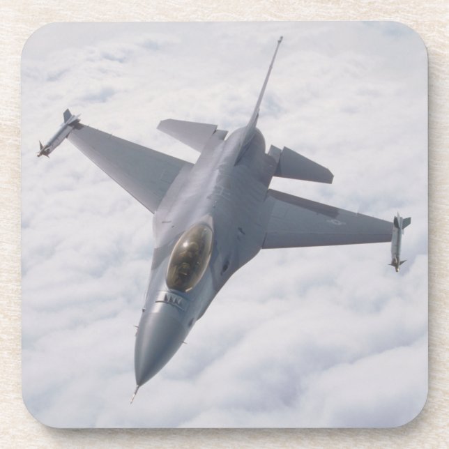 F-16C FIGHTING FALCON BEVERAGE COASTER (Front)