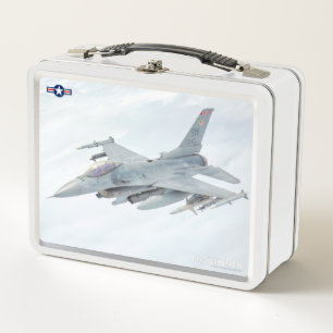 F-16C FIGHTING FALCON METAL LUNCH BOX